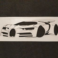 Chiron_Sketch_3DPrinted.jpg Bugatti Chiron 2D Sketch