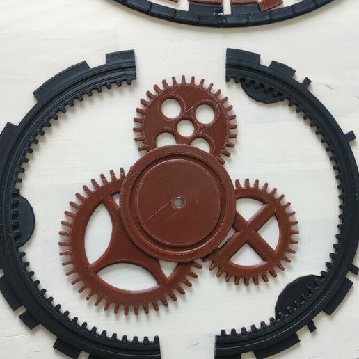 img1.jpg Industrial Gear Wall Clock