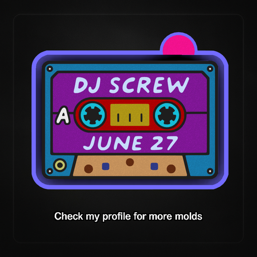 ?? DJ Screw June 27 – Freshie, Resin & Candle Mold ✨