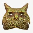 Owl_Shot-4.jpg Squid game Owl mask VIP 3D model Low-poly 3D model