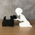 WhatsApp-Image-2023-06-02-at-13.26.35-1.jpeg Girl and her Scottish Terrier(afro hair) for 3D printer or laser cut