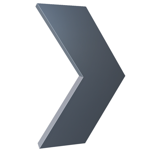 3D Chevron Arrow Point