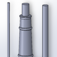 Sprue_design_2.png Model 18th Century Naval Cannon for Metal Casting