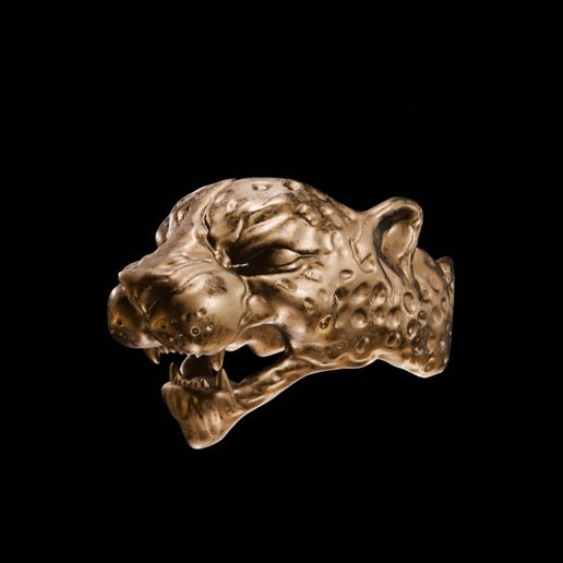 💍 Jaguar Ring・ STL File for 3D printing・Cults