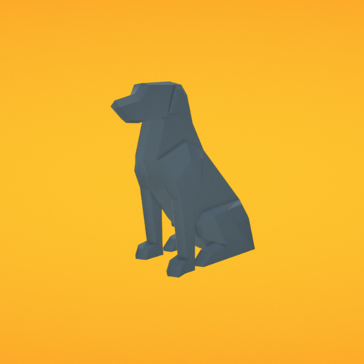 Dog 3D model preview