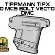 TIPX_to_MCS_BOLT_vector_DMC.jpg Tippmann TIPX to MCS BOLT or Blizzard Adapter Vector edition DMC