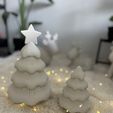 IMG_1697.jpeg Minimalist Christmas Tree Set – 4 Styles (Snowy, Snowy with Star, Ribbed, Ribbed with Star) – 3D Printable STL Files, Scalable Holiday Decor