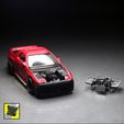 0143_13B_4_ROTOR_Single_Turbo_0143-Inc_EngineBay_Radiator_Oil_Cooler-_1.jpg 1/64 Scale Engine 13B Rotary Hot Wheels Mazda Savanna RX7