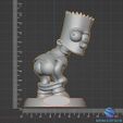 11.jpg Bart Simpson "Mooning" - 3D Fan Art Statue - Presupported