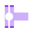 Y-2part-flag_10mm.stl Hypercube Evo (HEVO) 10mm / 8mm 2 part Y axis optical endstop flag