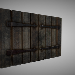 a0.png STL file Medieval Window Shutter・3D printable model to download, SimonTGriffiths