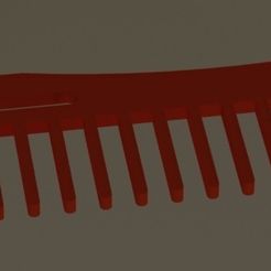 HEAR-COMB-1.jpg Free STL file Pet comb・Template to download and 3D print