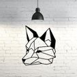 4.wolfface (2).jpg Wolf Face Wall Sculpture 2D