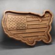 US-Map-Tray-©.jpg US Map Tray - CNC Files for Wood (svg, dxf, eps, ai, pdf)