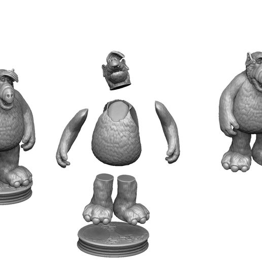 5n.jpg Alf.STL 3d druckbar zwei Optionen