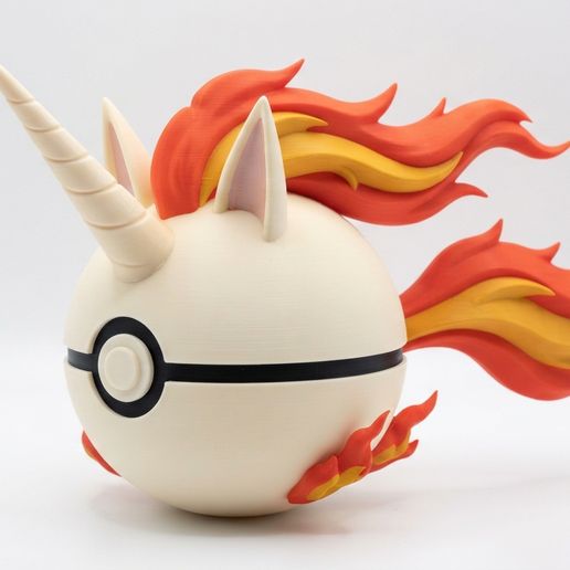 Rapidash Poké Ball – 3D Model Description