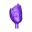 Head_without_brim_lower_detail.stl Baby Groot