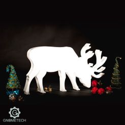 Deer_1.jpg Elegantes Weihnachts-Rentier