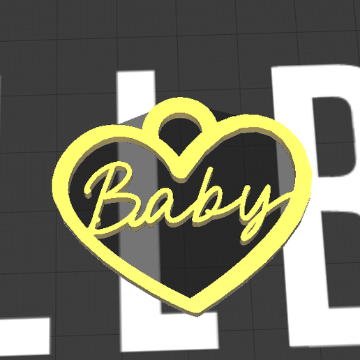 baby heart 3D model