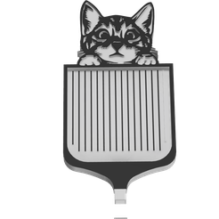 CHAT.png STL-Datei Katzentablett・3D-druckbares Modell zum Herunterladen