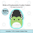 Etsy-Listing-Template-STL.png Bride of Frankenstein Squish Cookie Cutter | STL File