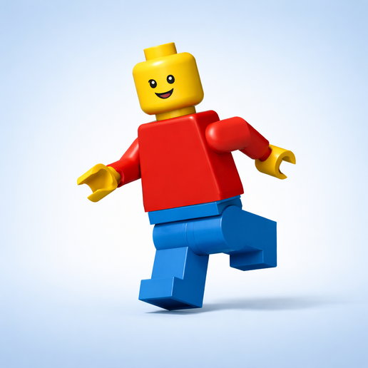 🦸 Simple LEGO-Style Minifigure・ STL File for 3D printing・Cults