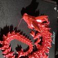 Kristalldrache, bewegliches Flexi-Wackeltier, Druck an Ort und Stelle, Fantasy