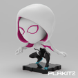 GSQ (3).png Free STL file Spider-Gwen (PlaKit2 Series)・3D print design to download