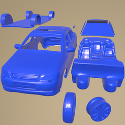 a07_005.png STL file Opel Astra G liftback 1998 PRINTABLE CAR IN SEPARATE PARTS・Template to download and 3D print