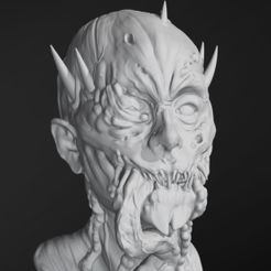 2F63FD94-1BA9-4BE0-B6C2-FA96644926CA.jpeg STL file Dark Zombie Creature ( Bust )・3D print design to download