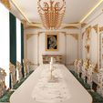 Classic-Dinning-Room-01-White-1.jpg Classic Dinning Room 01 White and Gold