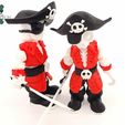il_fullxfull.5956469063_ic0c.jpg Articulated Bone Pirate by Cobotech, Skelly Pirate, Skeleton Pirate Toys, Articulated Toys, Desk Decor, Cool Gift