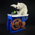 Ours polaire avec phoque (automates)
