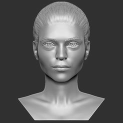 1.jpg 3D file Beautiful woman bust 3D printing ready TYPE 1・3D printer model to download