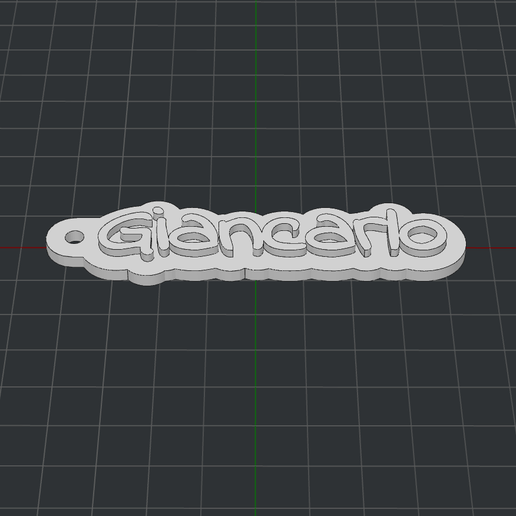 Keychain Giancarlo 3D model