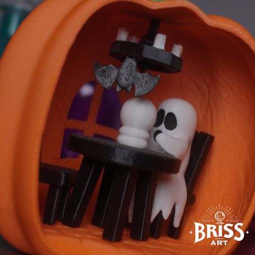 4.jpg 👻Call from Beyond - Mini Pumpkin Diorama🎃