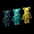 Untitled_Viewport_037.png Bearbrick Articulated Low poly faceted Articulated