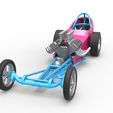 4.jpg Diecast Dragster old school à moteur avant avec coque Version 5 Echelle 1:25
