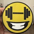 IMG_2973.jpg Gym smile emoji coaser