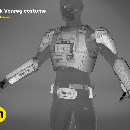 ⭐ Erik Vonreg armor・ OBJ File for ・Cults