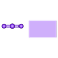 CO2.Detached.MS.stl Carbon Dioxide CO2 Chemistry Model - Detachable, Real Bond Angles