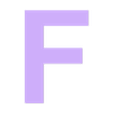 F.stl Alphabet in uppercase, Uppercase alphabet, Großbuchstaben, Alfabeto en mayúsculas