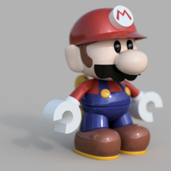 gsrthtyhthtyhj.png Fichier STL Mario VS Donkey kong - Mario Toy Articulé・Plan pour impression 3D à télécharger