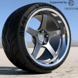 ADVAN-GT-v1.png ADVAN GT 18 Inch Rims With Yokohama tires for diecast and scale models
