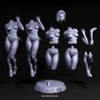 9.jpg Android 18 - DBZ - OUTFIT BIKINi - nsfw STL - 3D PRINTING