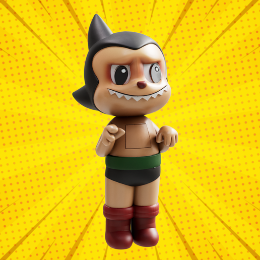 👾 Labubu Astroboy Figure・ STL File for 3D printing・Cults