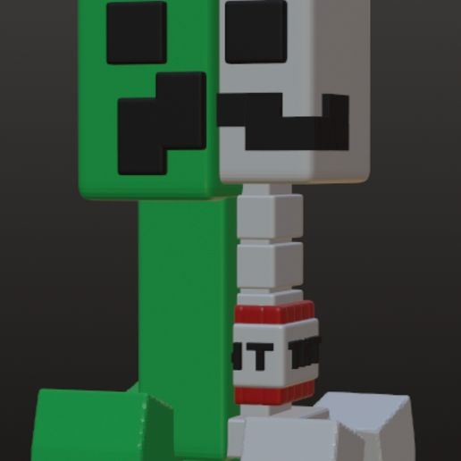 Minecraft Creeper and TNT Porta Flips - 3D Design for Printing