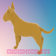 2.png Bull terrier dog,3D MODEL STL FILE FOR CNC ROUTER LASER & 3D PRINTER