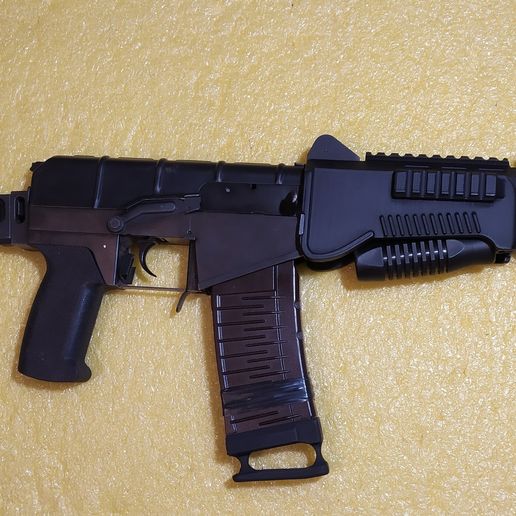 Airsoft. automatic rifle forend SR-3m ,  tactical Karden - 3D model önizlemesi