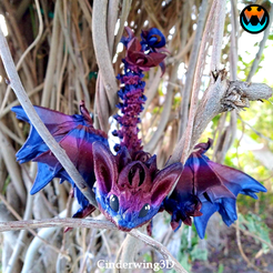 nightwing1.png Archivo 3D Nightwing Dragon, Cinderwing3D Fantasía・Idea de impresión 3D para descargar